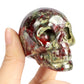 2" Blood Stone Skull Statue wholesale - Smqartcrystal