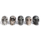 2" black veined jasper Skull wholesale - Smqartcrystal