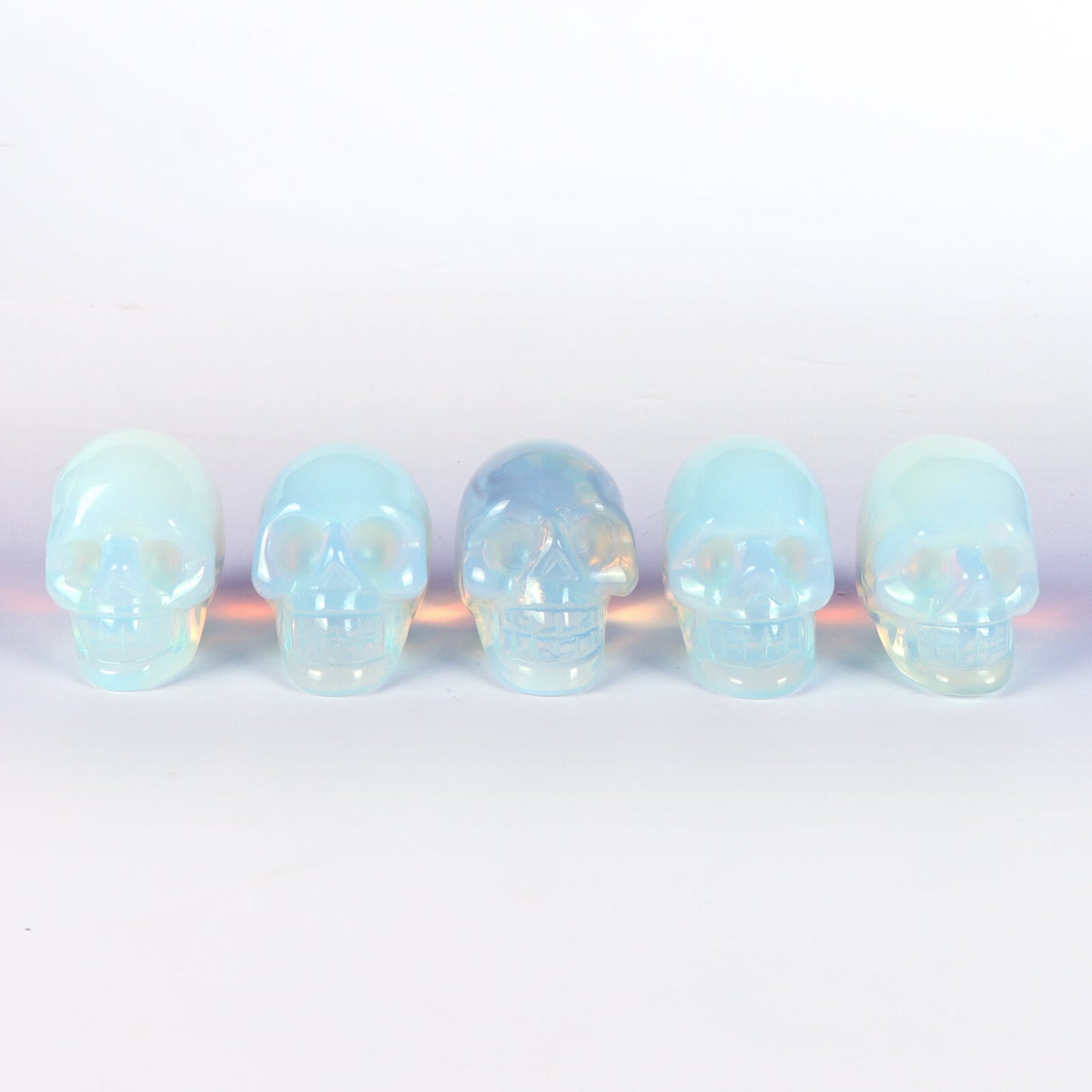 2" Opalite Crystal Skull Statue - Smqartcrystal