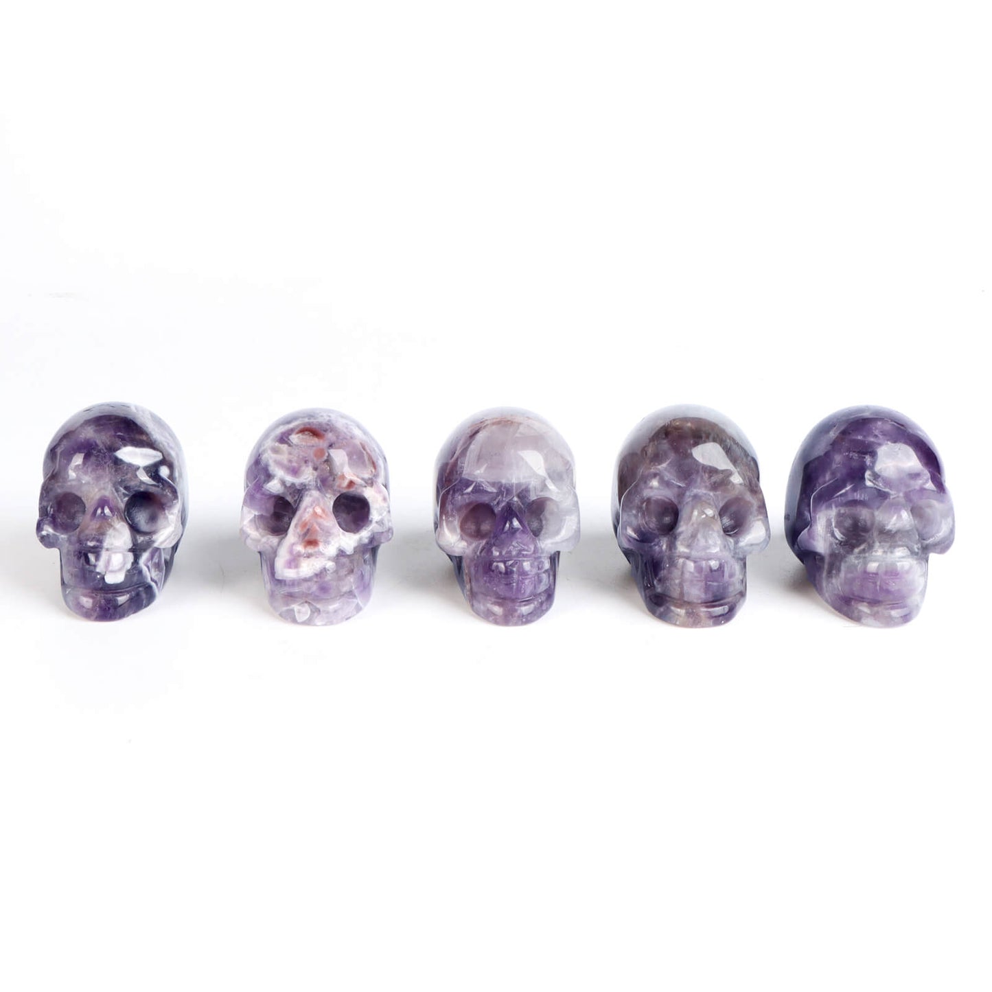 2" Amethyst Skull Statue wholesale - Smqartcrystal