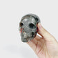 3"  Africa Bloodstone Skull Statue