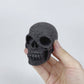 3" Lava Stone Crystal Skull Statue