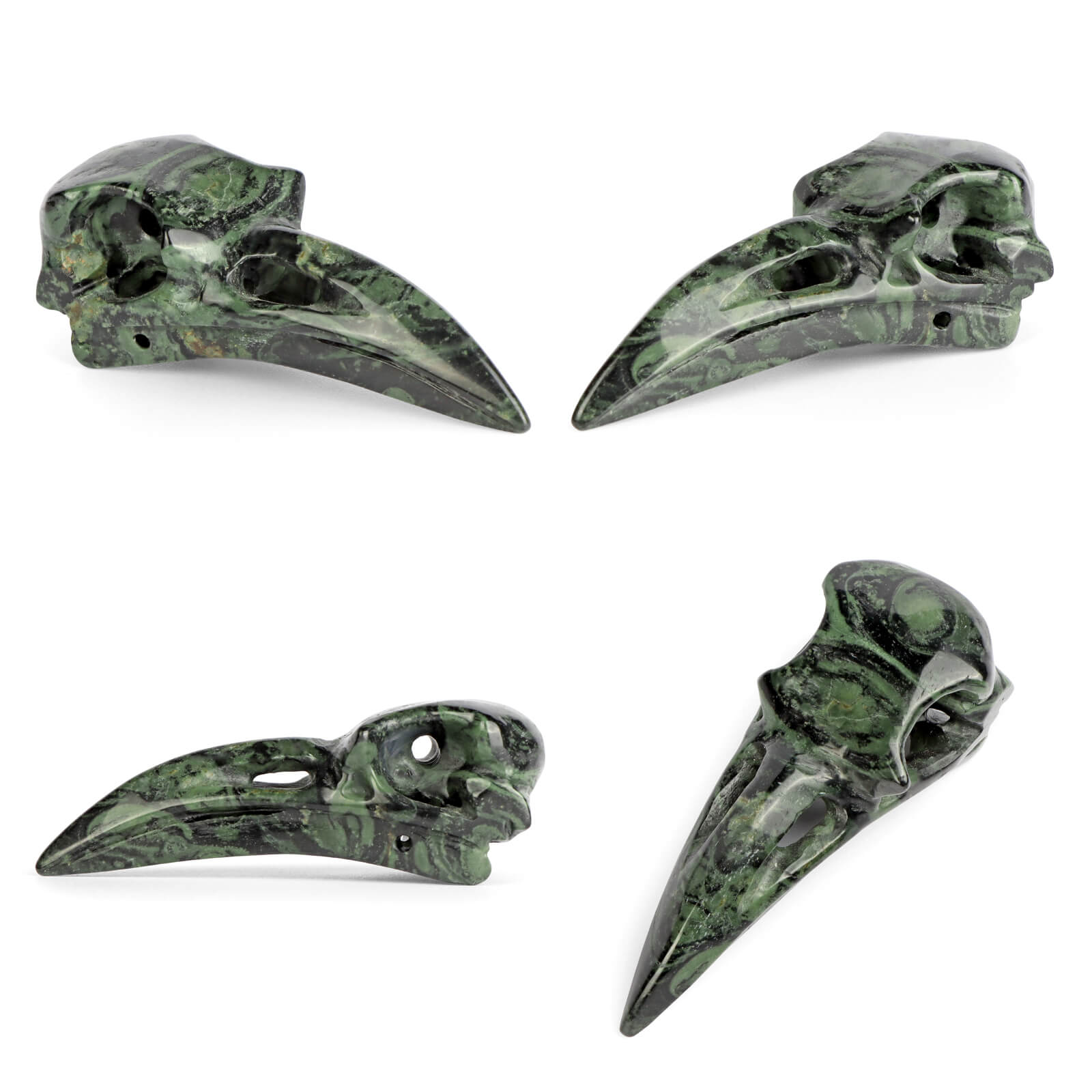 2.5" Greeneyed stone beak - Smqartcrystal