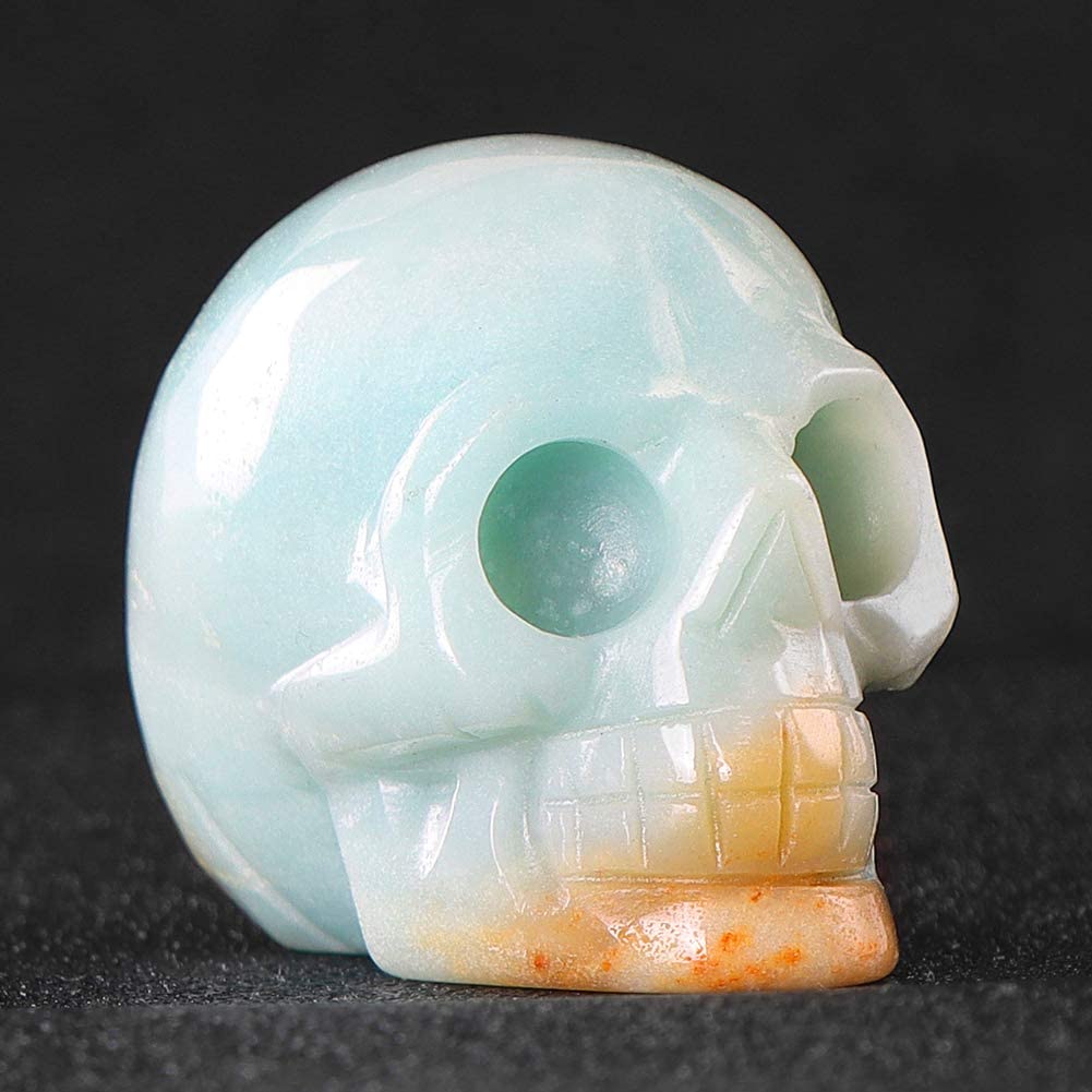 Artistone 2.0" Amazon Crystal Skull Statue for Halloween Rave Party Collectibles SmqartCrystal